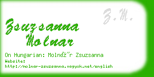 zsuzsanna molnar business card